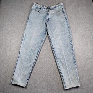 Vintage PEPE Acid Wash Jeans Mens 32x31 Light Blue Tapered High Rise 90s Denim